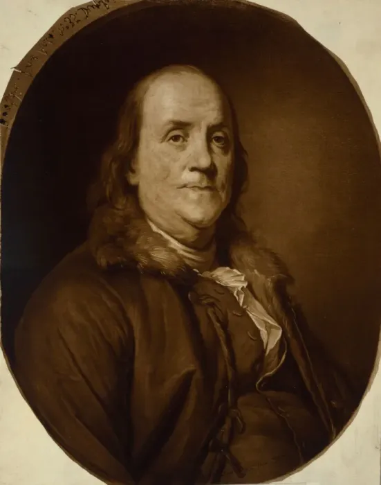 Framed Print : Portrait of Benjamin Franklin, Early 1780s Framed Print : Portrait of Benjamin Franklin, Early 1780s