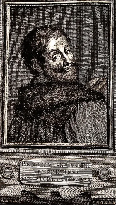 Framed Print : Portrait of Benvenuto Cellini (1500-1571), 1771. Creator: Collyer, Joseph (1748-1827) Framed Print : Portrait of Benvenuto Cellini (1500-1571), 1771. Creator: Collyer, Joseph (1748-1827)