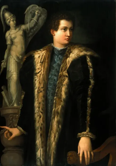 Framed Print : Portrait of Bernardetto de Medici, ca 1547. Creator: Vasari, Giorgio (1511-1574) Framed Print : Portrait of Bernardetto de Medici, ca 1547. Creator: Vasari, Giorgio (1511-1574)