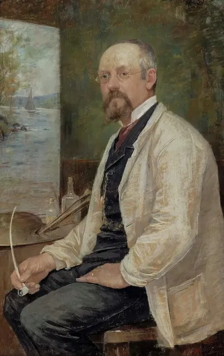 Framed Print : Portrait of Berndt Lindholm, 1886. Creator: Anna Christina Nordgren Framed Print : Portrait of Berndt Lindholm, 1886. Creator: Anna Christina Nordgren