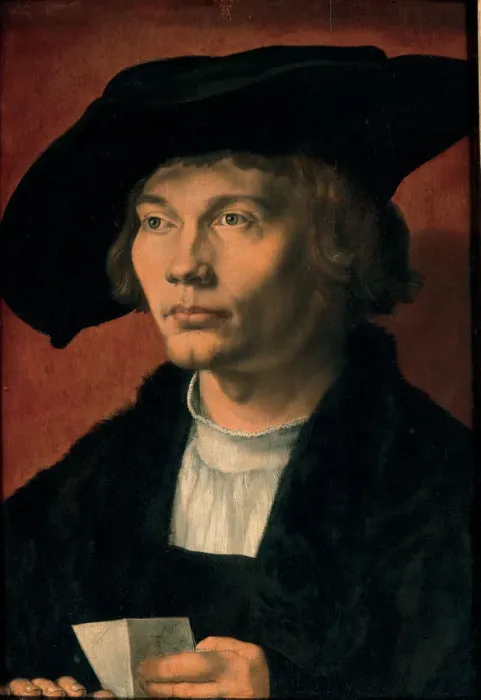 Framed Print : Portrait of Bernhard von Reesen, 1521. Artist: Durer, Albrecht (1471-1528) Framed Print : Portrait of Bernhard von Reesen, 1521. Artist: Durer, Albrecht (1471-1528)