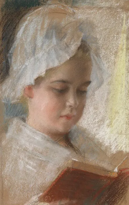 Framed Print : Portrait of Berta Edelfelt, study, 1880-1889. Creator: Albert Edelfelt Framed Print : Portrait of Berta Edelfelt, study, 1880-1889. Creator: Albert Edelfelt