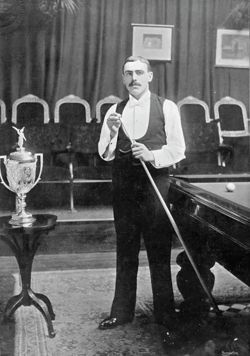 Framed Print : Portrait of the billiards player E Dawson, 1896. Creator: RW Thomas Framed Print : Portrait of the billiards player E Dawson, 1896. Creator: RW Thomas