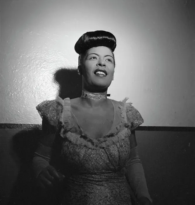 Framed Print : Portrait of Billie Holiday, Carnegie Hall, New York, N.Y. 1946. Creator: William Paul Gottlieb