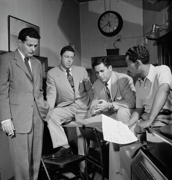Framed Print : Portrait of Billy Eckstine and Nelson Riddle, New York, N.Y. 1946. Creator: William Paul Gottlieb Framed Print : Portrait of Billy Eckstine and Nelson Riddle, New York, N.Y. 1946. Creator: William Paul Gottlieb