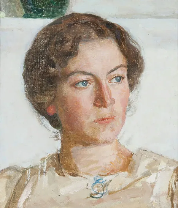 Framed Print : Portrait of Bodil Faber (artist Viggo Johansen's daughter), 1905. Creator: Sven Richard Bergh Framed Print : Portrait of Bodil Faber (artist Viggo Johansen's daughter), 1905. Creator: Sven Richard Bergh