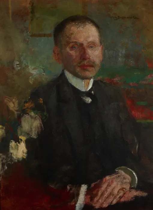 Framed Print : Portrait of Bogdan Falenski-two-sided painting, c1900. Creator: Olga Boznanska Framed Print : Portrait of Bogdan Falenski-two-sided painting, c1900. Creator: Olga Boznanska