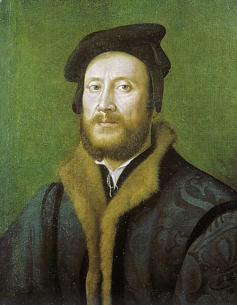 Portrait of a Bolognese Gentleman in a Fur-lined Coat, c1523-1525. Creator: Giuliano Bugiardini