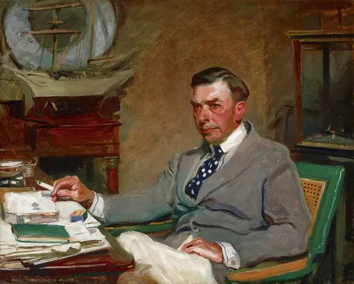 Framed Print : Portrait of Booth Tarkington, 1916. Creator: James Montgomery Flagg Framed Print : Portrait of Booth Tarkington, 1916. Creator: James Montgomery Flagg