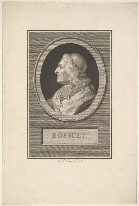 Framed Print : Portrait of Bossuet, 1803. Creator: Augustin de Saint-Aubin Framed Print : Portrait of Bossuet, 1803. Creator: Augustin de Saint-Aubin