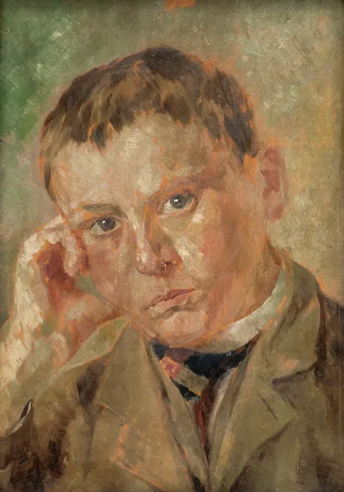 Framed Print : Portrait of a Boy, 1920-1930. Creator: Milan Thomka Mitrovsky Framed Print : Portrait of a Boy, 1920-1930. Creator: Milan Thomka Mitrovsky