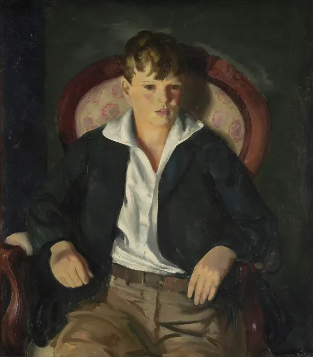Framed Print : Portrait of a Boy, 1921. Creator: George Wesley Bellows Framed Print : Portrait of a Boy, 1921. Creator: George Wesley Bellows