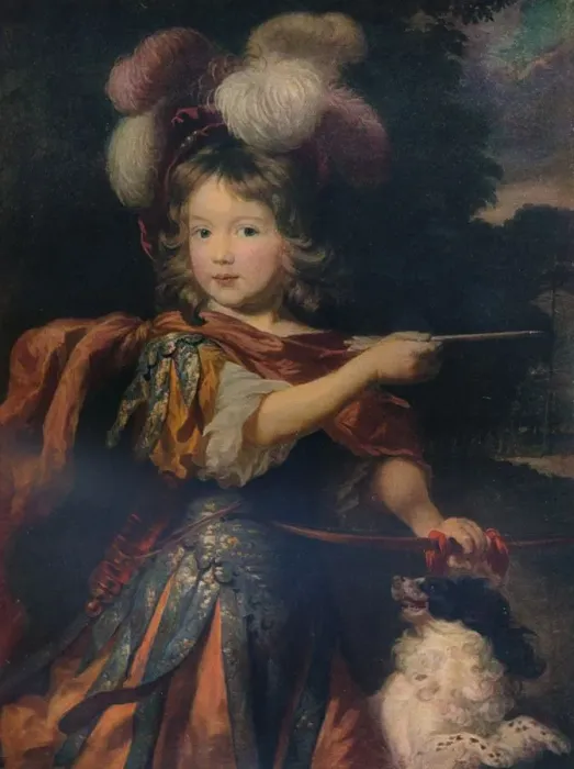 Framed Print : Portrait of a Boy as Adonis, c1670 (c1927). Artist: Nicolaes Maes