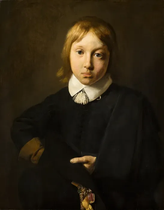 Framed Print : Portrait of a Boy, Aged Six, 1654. Creator: Jan de Bray Framed Print : Portrait of a Boy, Aged Six, 1654. Creator: Jan de Bray
