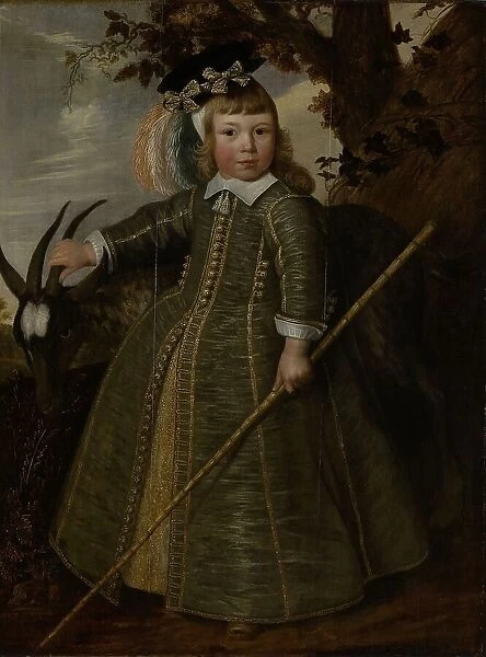 Portrait of a boy with a billygoat, 1652. Creator: Jan Albertsz. Rotius