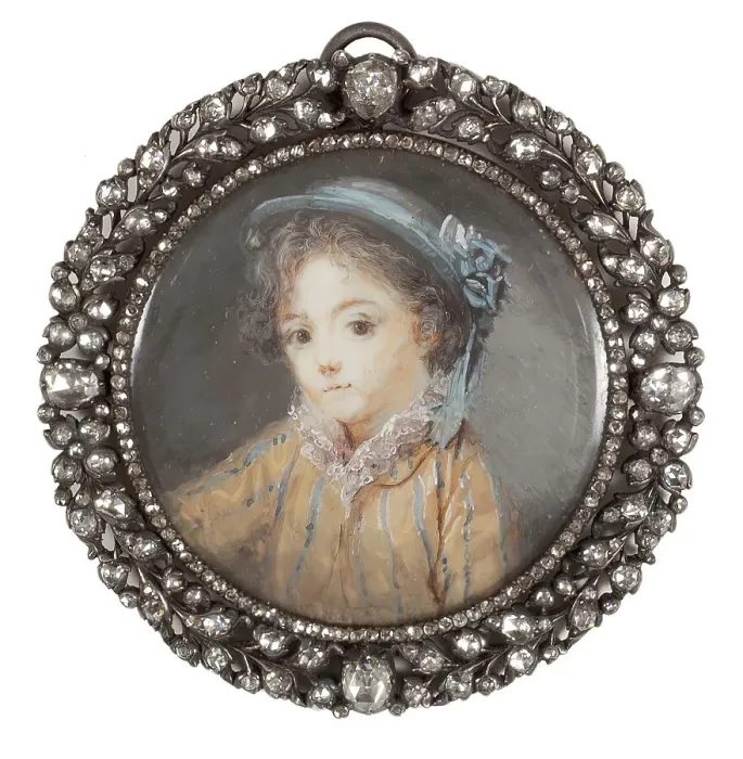 Framed Print : Portrait of a boy, unknown date. Creator: Marie-Anne Fragonard Framed Print : Portrait of a boy, unknown date. Creator: Marie-Anne Fragonard