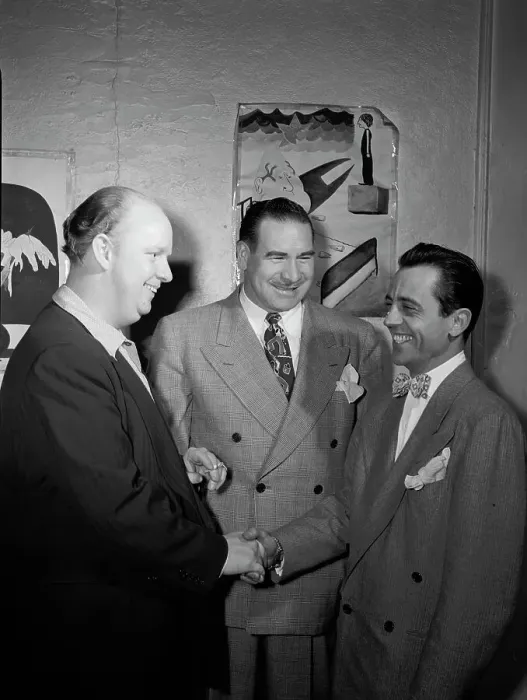 Framed Print : Portrait of Boyd Raeburn and Edwin A. Finckel, Edwin A. Finckel's home... N.Y. ca. July 1946. Creator: William Paul Gottlieb Framed Print : Portrait of Boyd Raeburn and Edwin A. Finckel, Edwin A. Finckel's home... N.Y. ca. July 1946. Creator: William Paul Gottlieb
