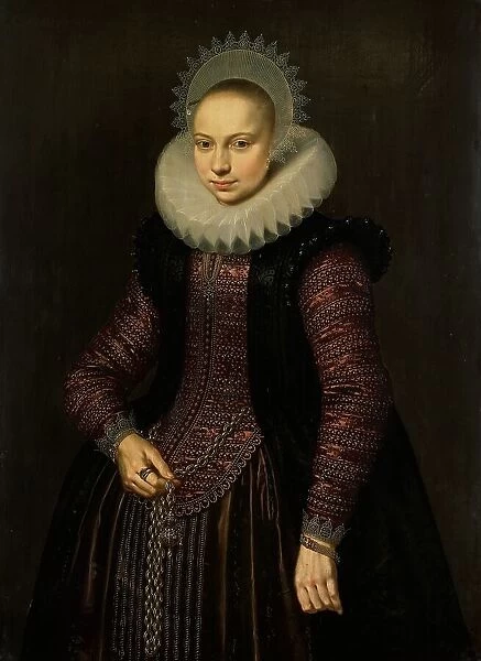 Portrait of Brechtje Overrijn van Schoterbosch (1592-1618), 1614. Creator: Cornelis Pietersz. van der Voort