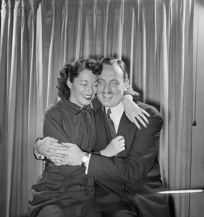 Framed Print : Portrait of Brick Fleagle and Mrs. Brick Fleagle, New York, N.Y. 1946. Creator: William Paul Gottlieb Framed Print : Portrait of Brick Fleagle and Mrs. Brick Fleagle, New York, N.Y. 1946. Creator: William Paul Gottlieb