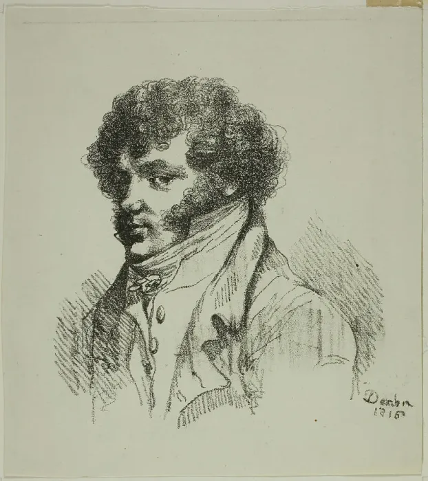 Framed Print : Portrait of Brunet, Printer, 1816. Creator: Vivant Denon Framed Print : Portrait of Brunet, Printer, 1816. Creator: Vivant Denon