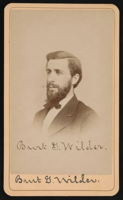 Framed Print : Portrait of Burt Green Wilder (1841-1925), Circa 1870s. Creator: Purdy & Frear Framed Print : Portrait of Burt Green Wilder (1841-1925), Circa 1870s. Creator: Purdy & Frear