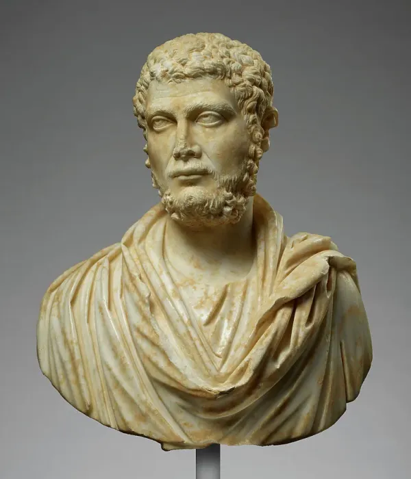 Framed Print : Portrait Bust of a Bearded Man, about A.D. 215. Creator: Unknown Framed Print : Portrait Bust of a Bearded Man, about A.D. 215. Creator: Unknown