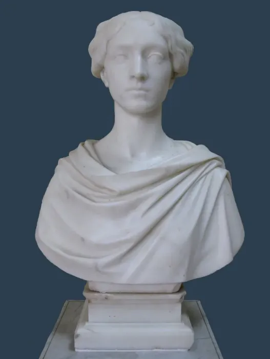 Framed Print : Portrait Bust of Countess Tatyana Stroganova, 1853. Artist: Tenerani, Pietro (1789-1869) Framed Print : Portrait Bust of Countess Tatyana Stroganova, 1853. Artist: Tenerani, Pietro (1789-1869)