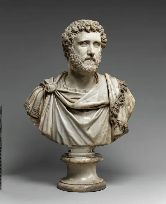 Framed Print : Portrait Bust of Emperor Antoninus Pius, A.D. 140-160. Creator: Unknown Framed Print : Portrait Bust of Emperor Antoninus Pius, A.D. 140-160. Creator: Unknown