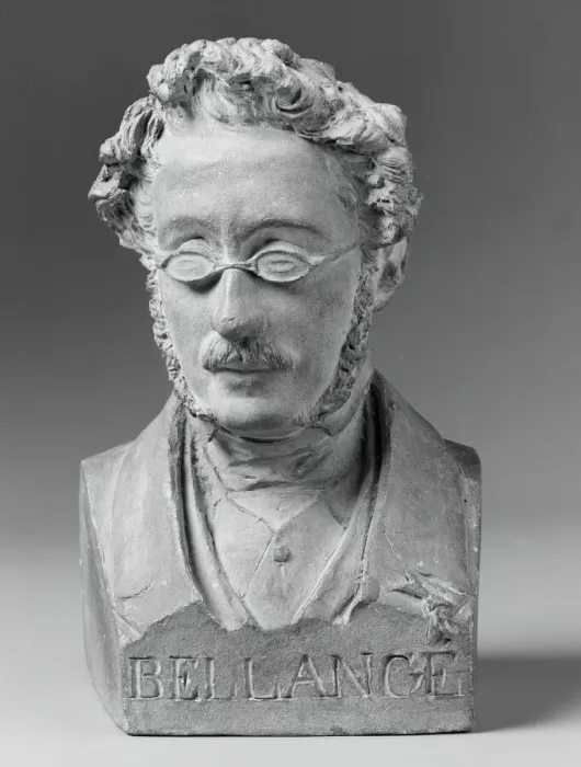 Framed Print : Portrait Bust of Joseph-Louis-Hippolyte Bellange, 1847. Creator: Jean-Pierre Dantan Framed Print : Portrait Bust of Joseph-Louis-Hippolyte Bellange, 1847. Creator: Jean-Pierre Dantan