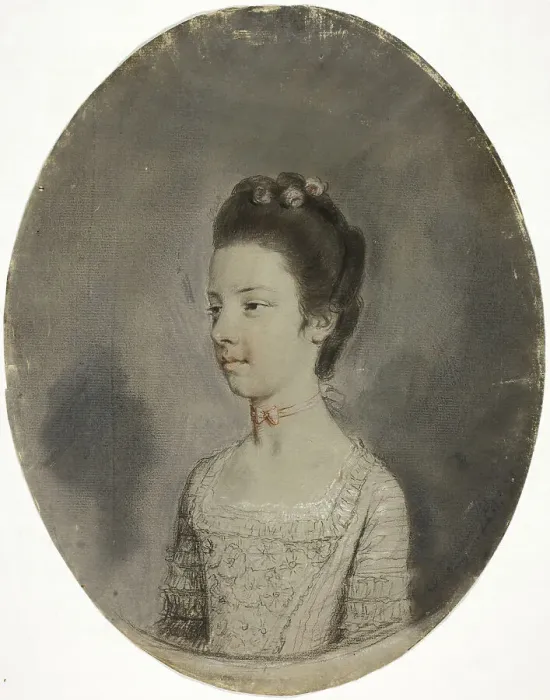 Framed Print : Portrait Bust of a Lady, 1770. Creator: Hugh Douglas Hamilton Framed Print : Portrait Bust of a Lady, 1770. Creator: Hugh Douglas Hamilton