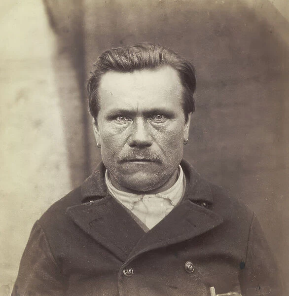Portrait, bust, of man from Tavastland, Finland, 1877. Creator: Unknown