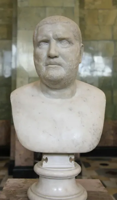 Framed Print : Portrait bust of the Roman Emperor Balbinus, second quarter of 3rd century Framed Print : Portrait bust of the Roman Emperor Balbinus, second quarter of 3rd century