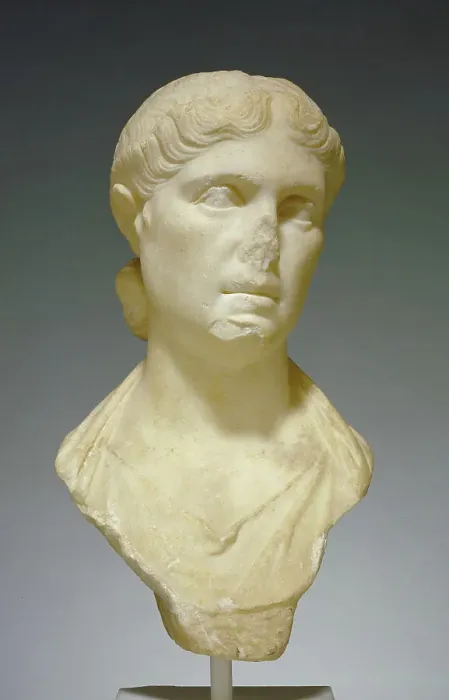 Framed Print : Portrait Bust of a Woman, possibly Octavia Minor, 20-10 B.C. Creator: Unknown Framed Print : Portrait Bust of a Woman, possibly Octavia Minor, 20-10 B.C. Creator: Unknown