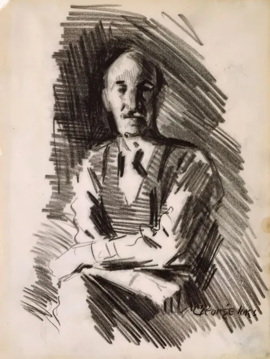 Framed Print : A Portrait, c. 1904. Creator: George Benjamin Luks