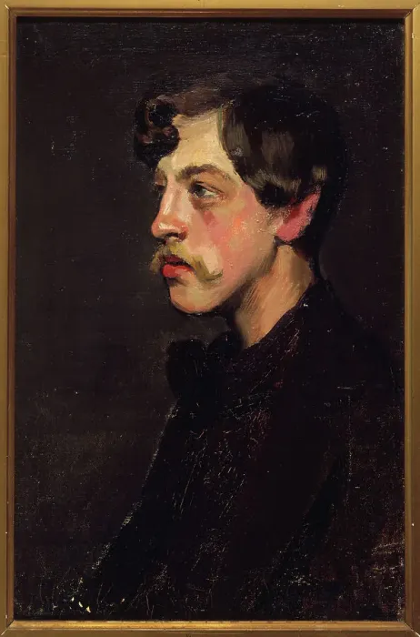 Framed Print : Portrait of Camille Mauclair (1872-1945), art critic, c1895. Creator: Henry Bataille Framed Print : Portrait of Camille Mauclair (1872-1945), art critic, c1895. Creator: Henry Bataille