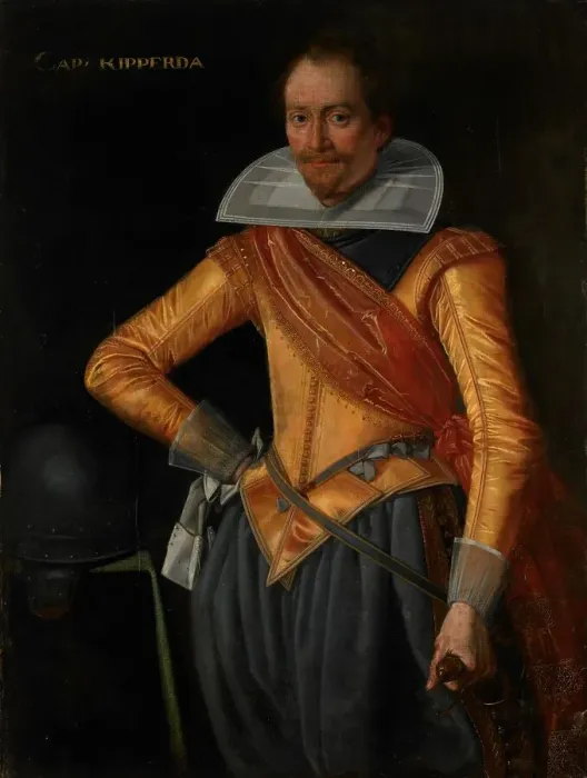 Framed Print : Portrait of a Captain with the Surname Ripperda, c.1615-c.1620. Creator: Unknown Framed Print : Portrait of a Captain with the Surname Ripperda, c.1615-c.1620. Creator: Unknown