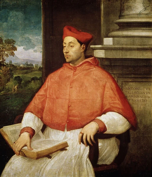 Portrait of Cardinal Antonio Pallavicini, (1441-1507). Artist: Titian