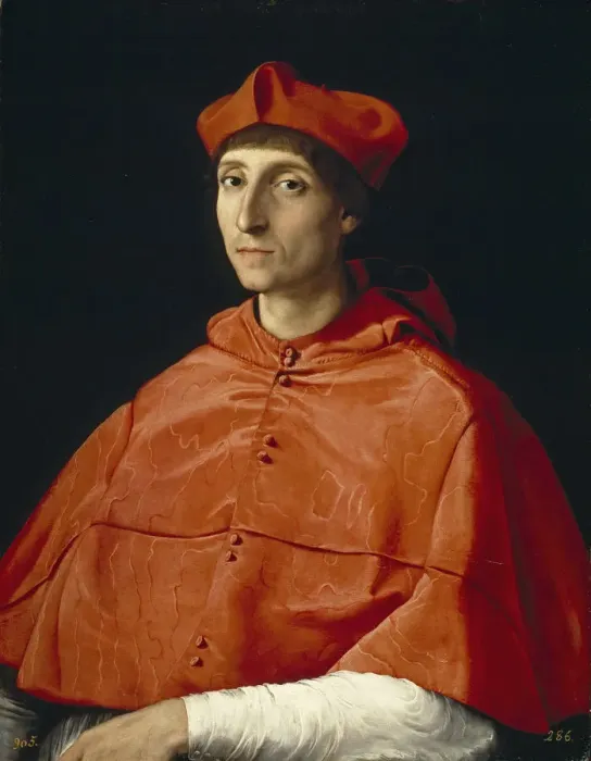 Framed Print : Portrait of a Cardinal, c. 1510. Artist: Raphael (1483-1520) Framed Print : Portrait of a Cardinal, c. 1510. Artist: Raphael (1483-1520)
