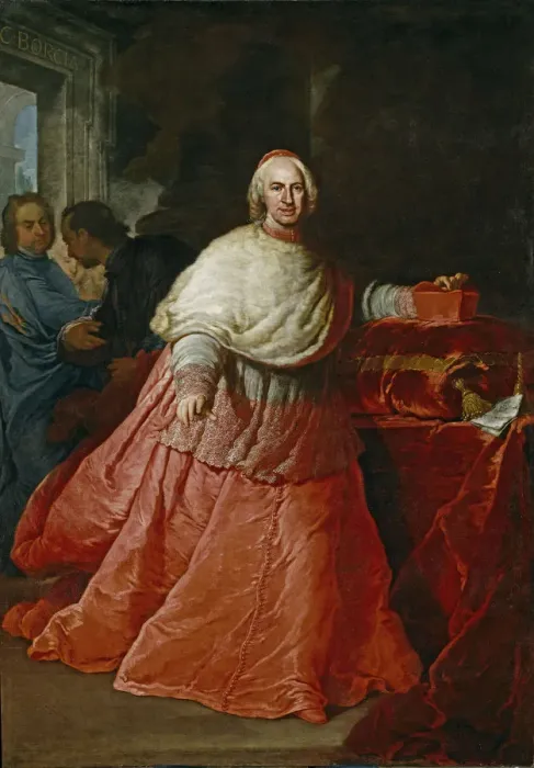 Framed Print : Portrait of Cardinal Carlos de Borja y Centellas (1663-1733), after 1721. Creator: Procaccini Framed Print : Portrait of Cardinal Carlos de Borja y Centellas (1663-1733), after 1721. Creator: Procaccini