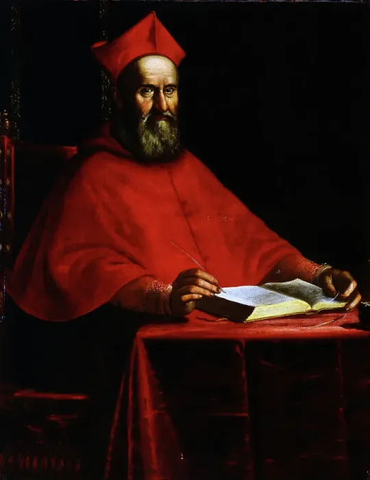 Framed Print : Portrait of Cardinal Domenico Toschi (1535-1620), c1604. Creator: Leoni, Ottavio Maria (1578-1630) Framed Print : Portrait of Cardinal Domenico Toschi (1535-1620), c1604. Creator: Leoni, Ottavio Maria (1578-1630)