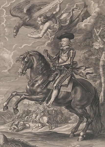 Portrait of Cardinal-Infante Ferdinand of Austria, on horseback, ca. 1640-53. ca. 1640-53. Creator: Paulus Pontius