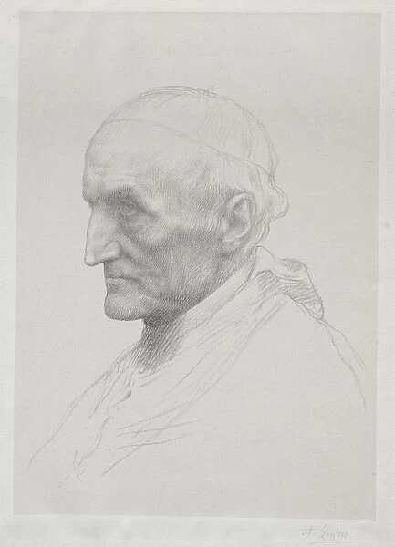 Portrait of Cardinal Manning (2nd Plate). Creator: Alphonse Legros (French, 1837-1911)
