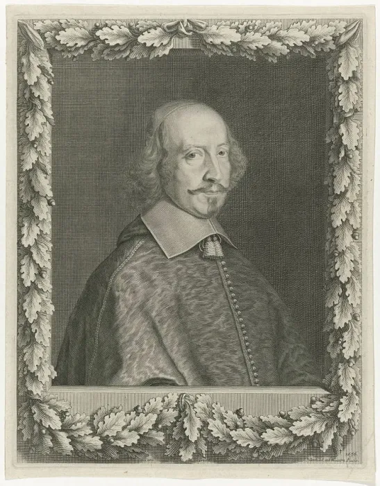 Framed Print : Portrait of Cardinal Mazarin, 1656. Artist: Nanteuil, Robert (1623-1678) Framed Print : Portrait of Cardinal Mazarin, 1656. Artist: Nanteuil, Robert (1623-1678)