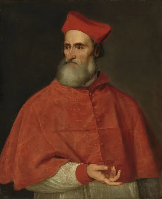 Framed Print : Portrait of Cardinal Pietro Bembo (1470-1547), 1545-1546. Creator: Titian (1488-1576) Framed Print : Portrait of Cardinal Pietro Bembo (1470-1547), 1545-1546. Creator: Titian (1488-1576)