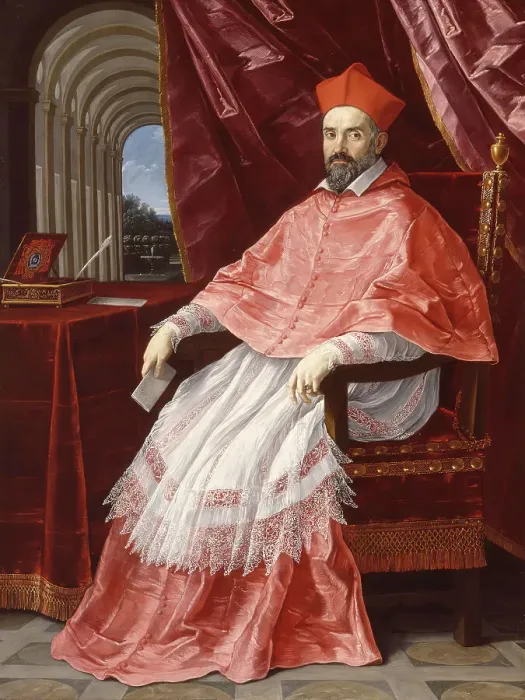 Framed Print : Portrait of Cardinal Roberto Ubaldino, 1627. Creator: Guido Reni Framed Print : Portrait of Cardinal Roberto Ubaldino, 1627. Creator: Guido Reni