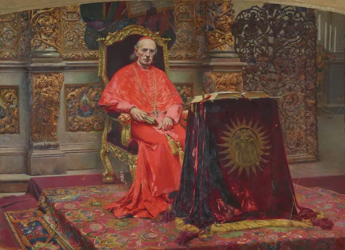 Framed Print : Portrait of Cardinal Sembratowicz, 1896. Creator: Aleksander Augustynowicz Framed Print : Portrait of Cardinal Sembratowicz, 1896. Creator: Aleksander Augustynowicz