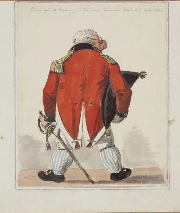 Framed Print : Portrait Caricature of the architect Giacomo Quarenghi (1744-1817), c. 1810 Framed Print : Portrait Caricature of the architect Giacomo Quarenghi (1744-1817), c. 1810