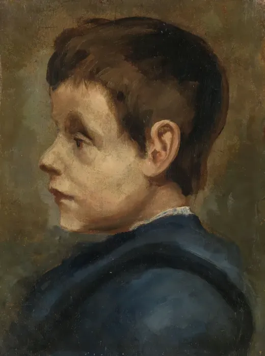 Framed Print : Portrait of Carl, the Artist's Brother, probably 1887. Creator: Halfdan Egedius Framed Print : Portrait of Carl, the Artist's Brother, probably 1887. Creator: Halfdan Egedius