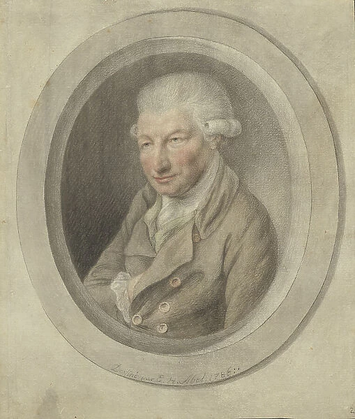 Portrait of Carl Friedrich Abel (1723-1787), 1786. Creator: Abel, Ernst Heinrich (1721-1787)