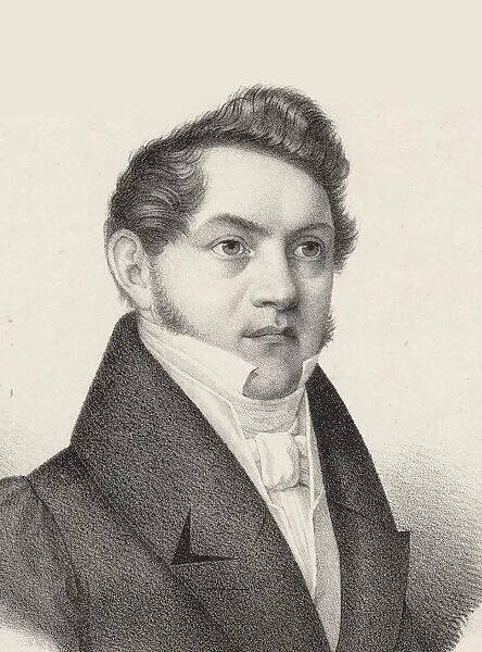 Portrait of Carl Gottlieb Reissiger (1798-1859), c. 1830. Creator: Czauczik (Zausig)